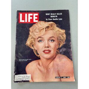 Life Magazine August 7 1964 Marilyn Monroe Cover Rare Collectible Vintage Issue